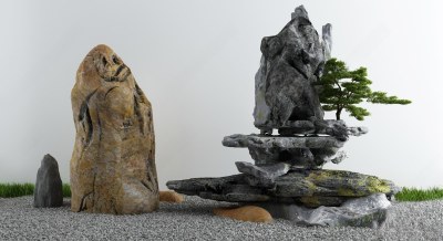 景观石3D模型下载